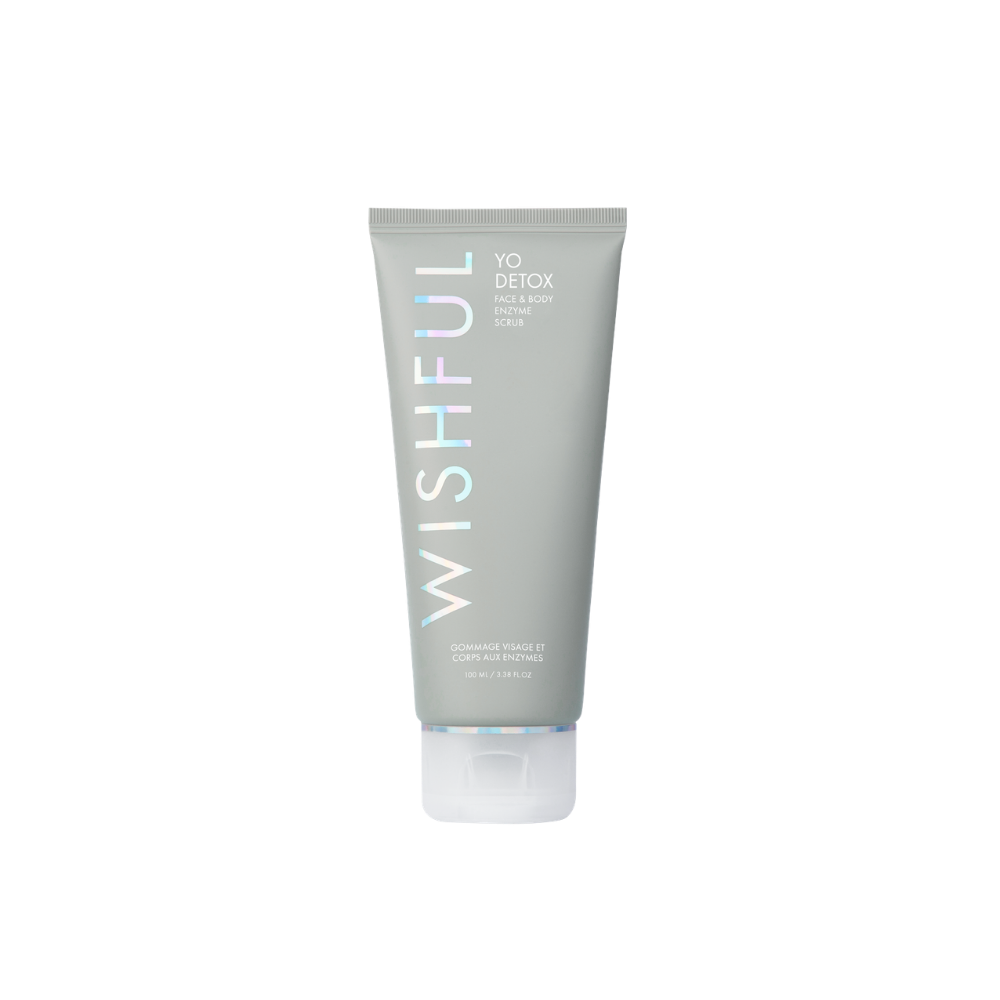 Huda Beauty Wishful Yo Detox Charcoal Face & Body Enzyme Scrub product image