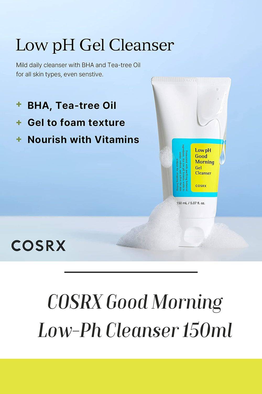 COSRX Low Ph Good Morning Gel Cleanser 150 ml product image