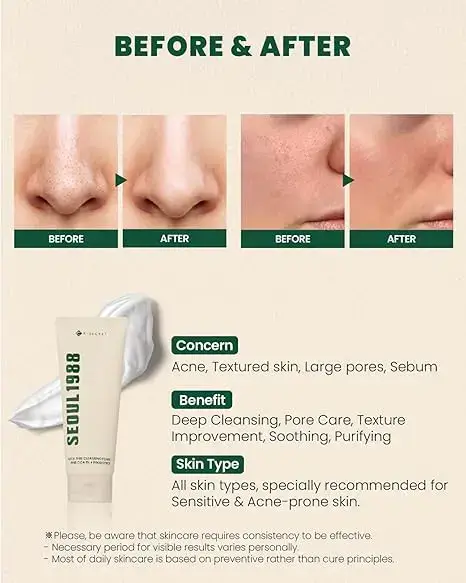 KSECRET SEOUL 1988 Cleansing Foam : Pine Cica 1% + Probiotics 150ml product image