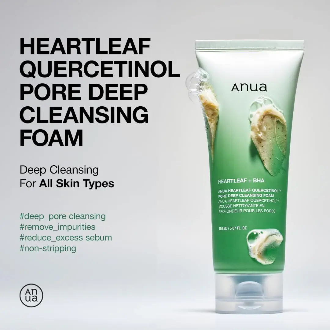 Anua Heartleaf Quercetinol Pore Deep Cleansing Foam 150ml product image