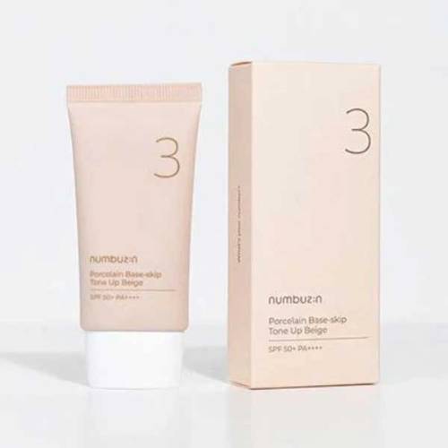 Numbuzin No.3 Porcelain Base-skip Tone Up Beige SPF50+ 50ml product image