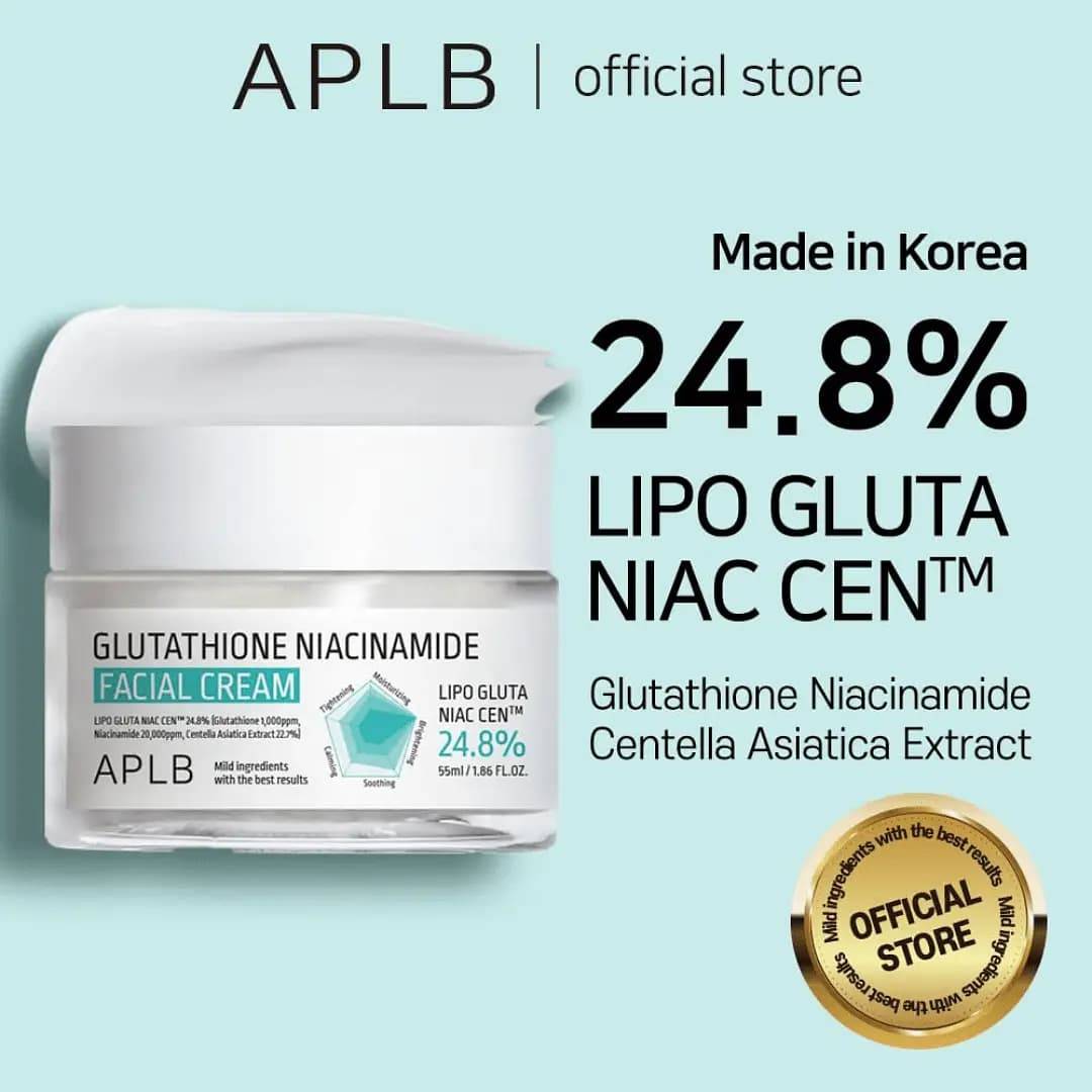 APLB Glutathione Niacinamide Facial Cream 55 gm Buy And Get Beauty Glazed Lip Oil product image