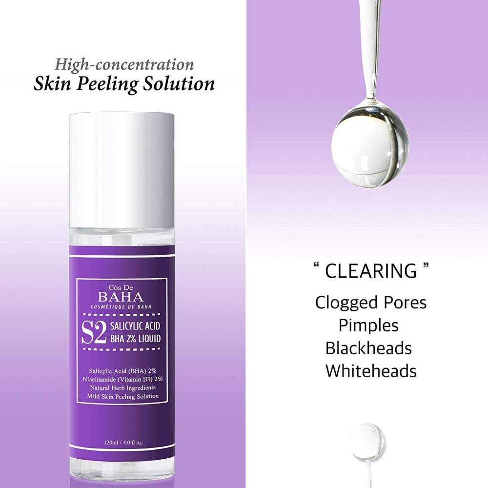 Cos De Baha Salicylic Acid Bha 2 Percent Liquid (S2) 120ml product image