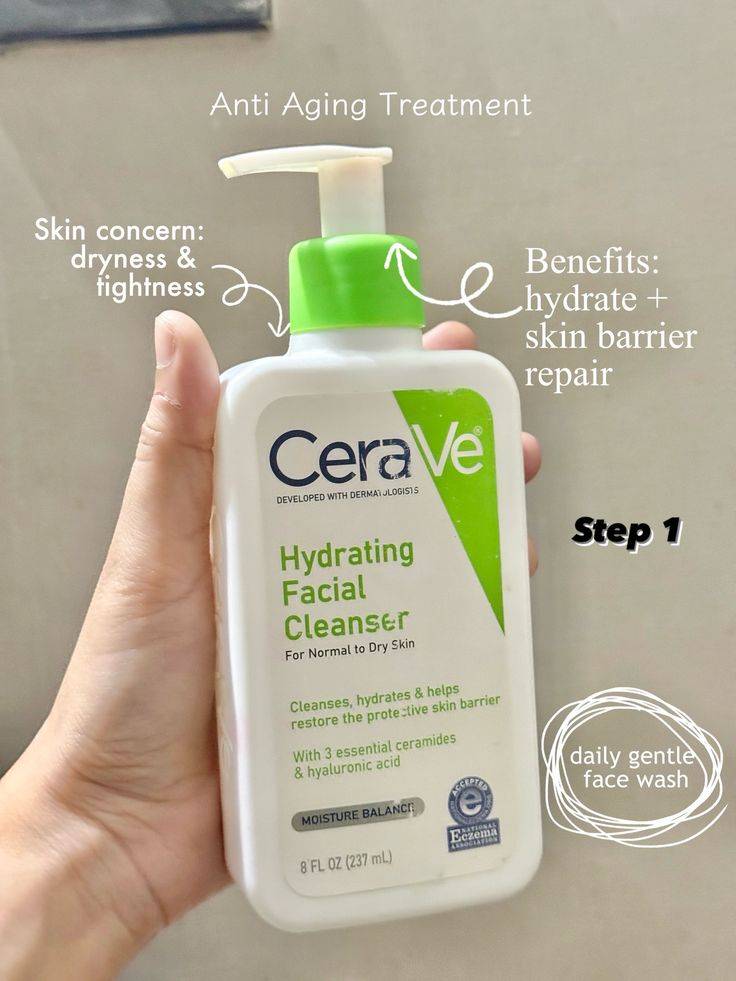 Cerave Hydrating Facial Cleanser (For Normal Dry Skin) 237ml product image