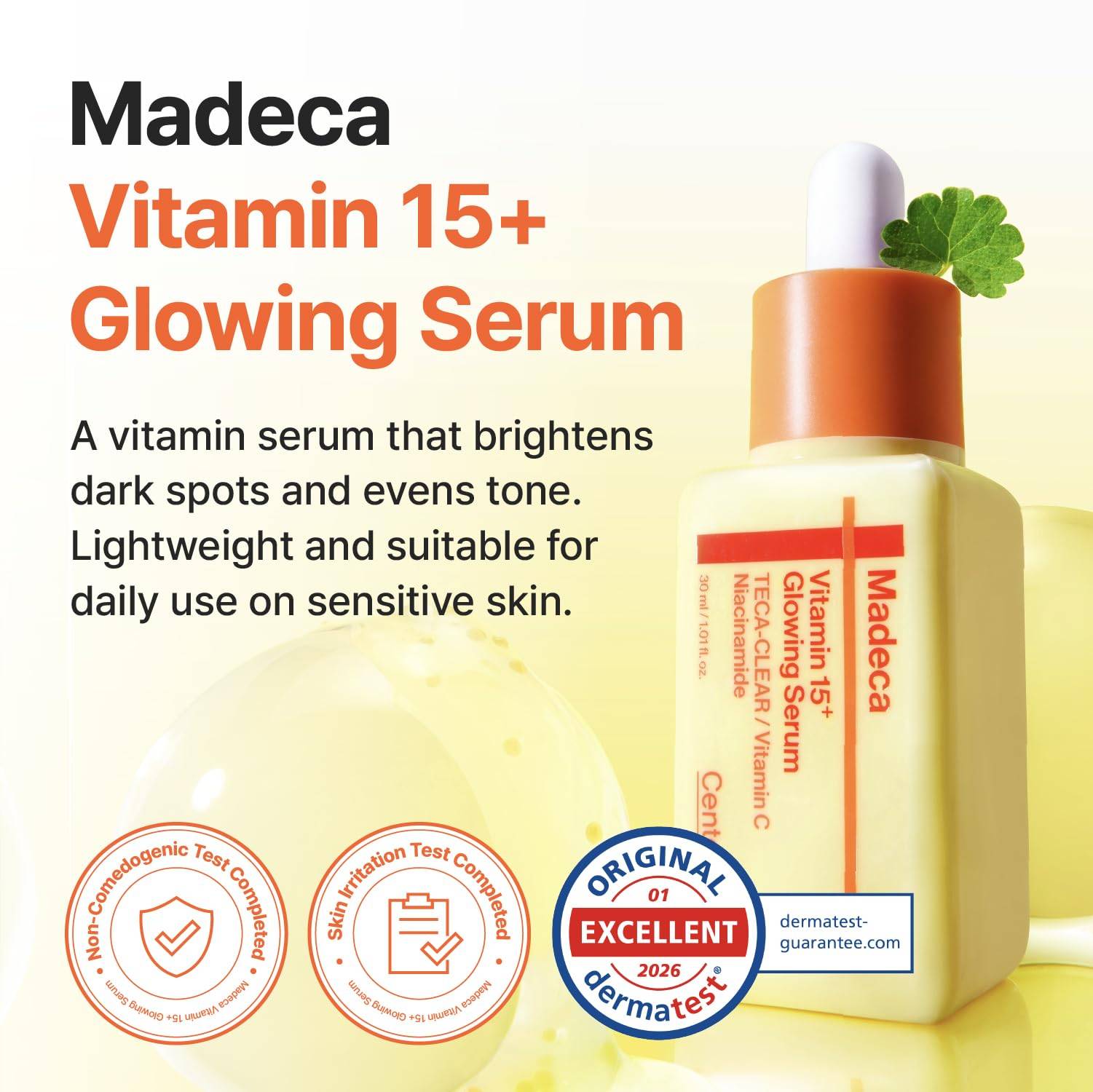 CENTELLIAN 24+ Madeca Vitamin 15+ Glowing Serum 30ml product image