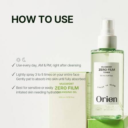 ORIEN Mugwort Zero film In Toner 160ml product image