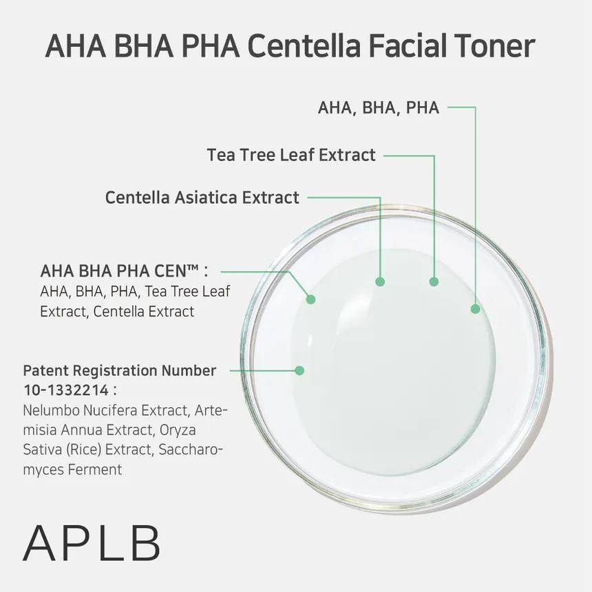 APLB - AHA BHA PHA Centella Facial Toner product image