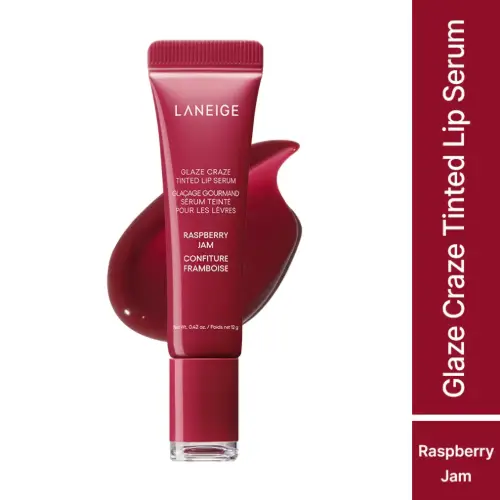 LANEIGE Glaze Craze Tinted Lip Serum 12g (Raspberry Jam)
