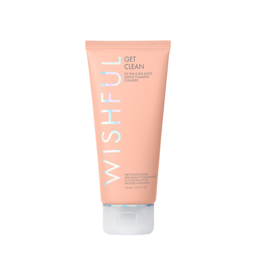 Huda Beauty Wishful Get Clean 2% PHA & Sea Moss Gentle Foaming Cleanser