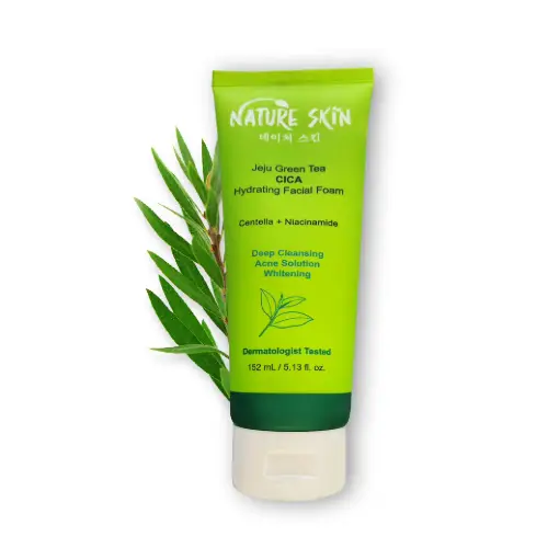 Nature Skin Jeju Green Tea CICA Hydrating Facial Foam 152ml