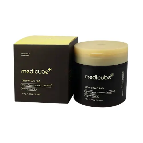 MEDICUBE Deep Vita C Pad with Vitamin Water, Vitamin C Derivative and Niacinamide 2% 70 PADS