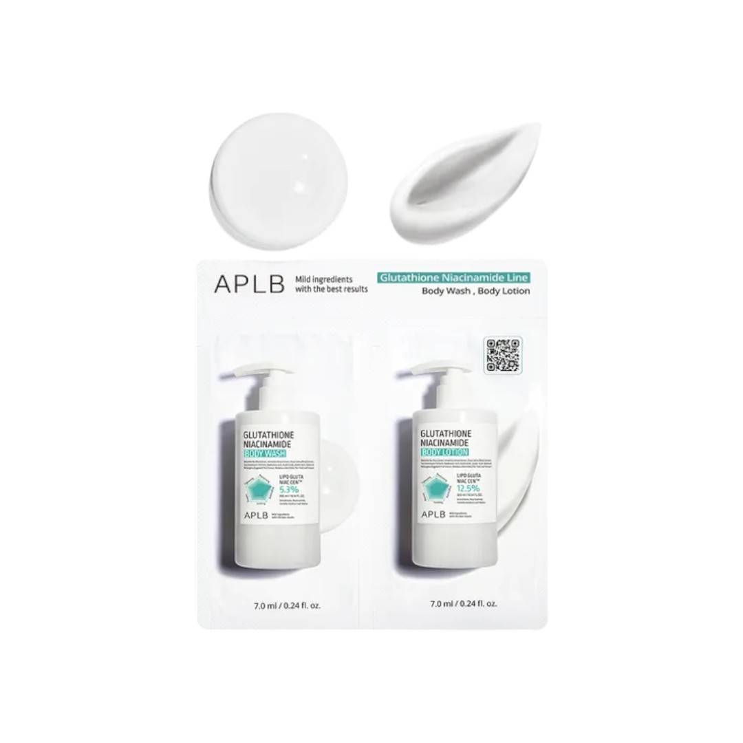 Aplb Glutathione Niacinamide Body Two Types Sachet Set