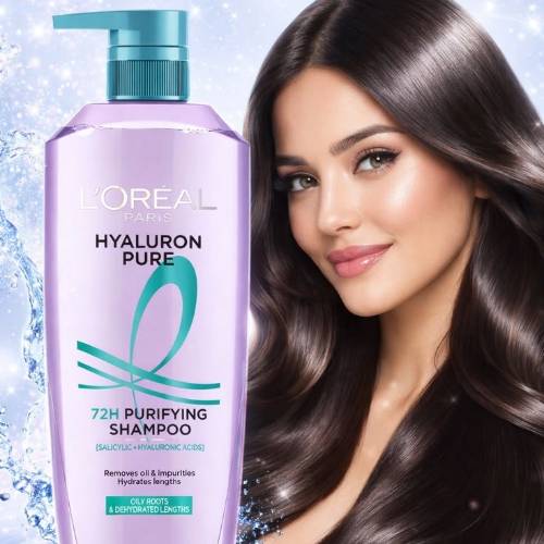 L’oreal Paris Hyaluron Pure 72h Purifying Shampoo 400ml