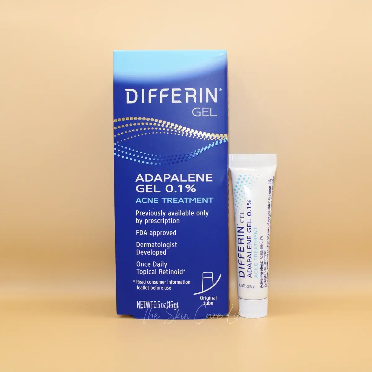 Differin Adapalene 0.1% Acne Treatment Gel 15G product image