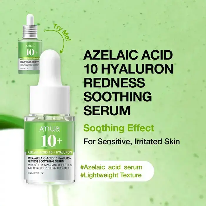 ANUA Azelaic Acid 10 Hyaluron Redness Soothing Serum  10ml product image