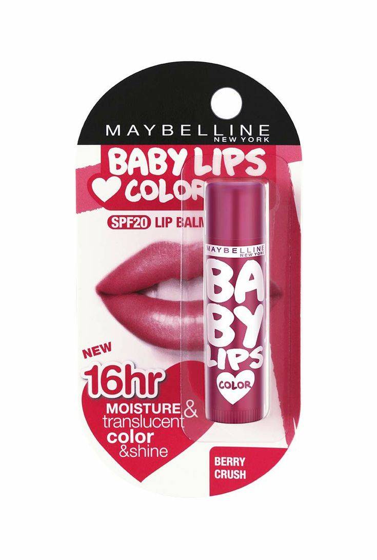 Maybelline Baby Lips Color 16 Hr Moisture & Translucent Color & Shine SPF 20 Lip Balm Berry Crush product image
