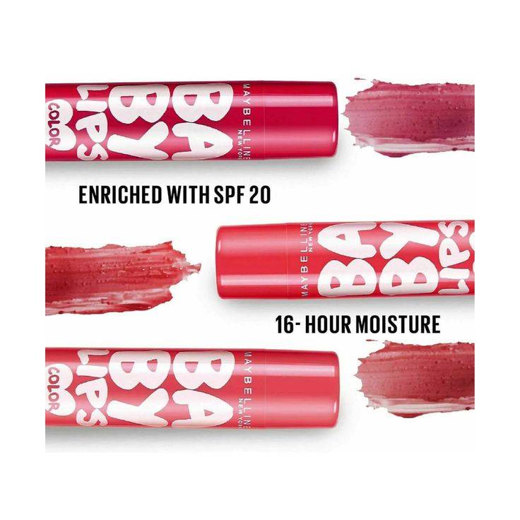 Maybelline Baby Lips Color 16 Hr Moisture & Translucent Color & Shine SPF 20 Lip Balm Berry Crush product image