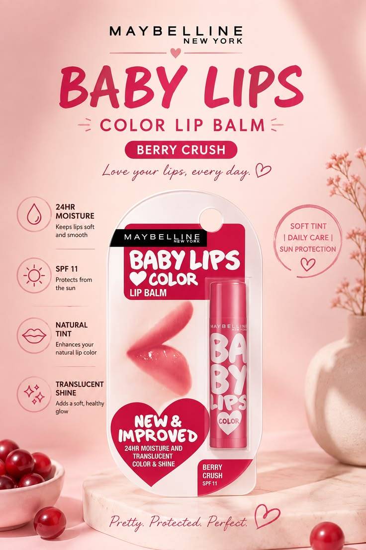 Maybelline Baby Lips Color SPF11 Lip Balm Cherry Kiss product image
