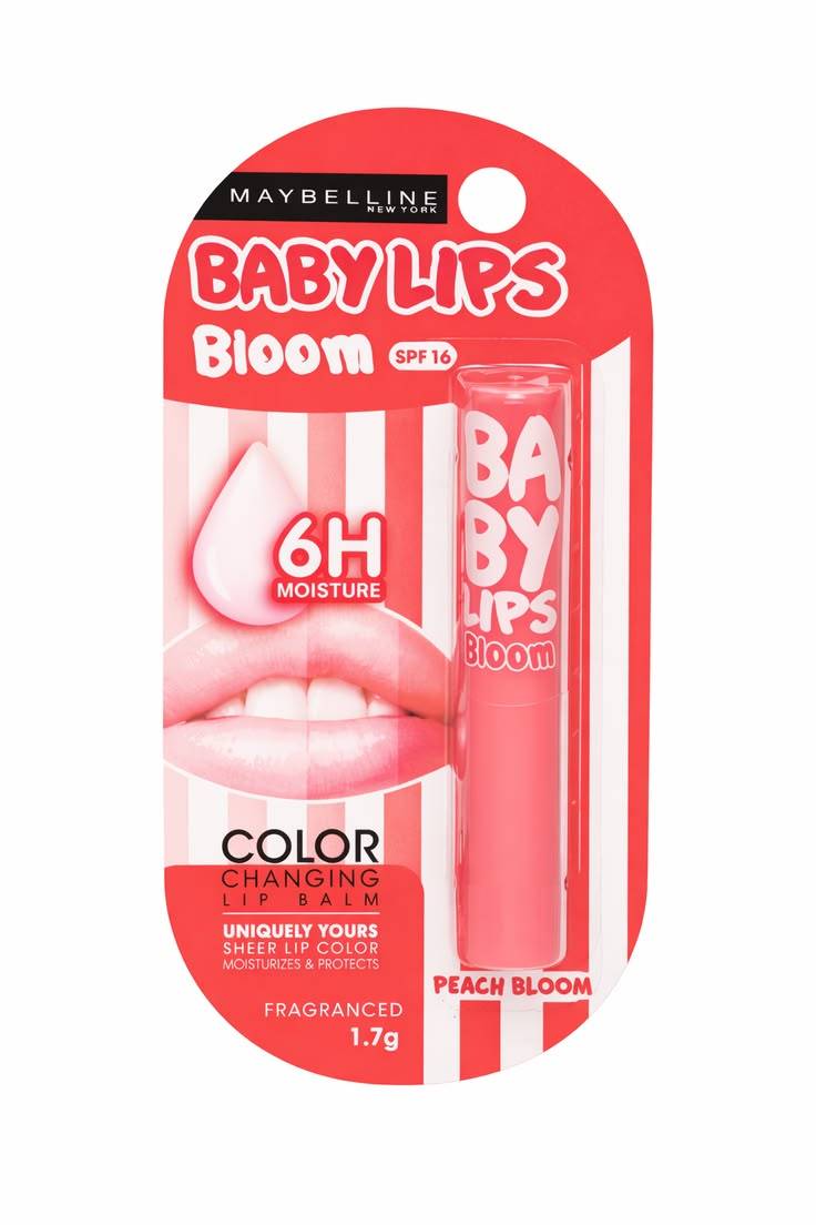 Maybelline Baby Lips Bloom 6 Hr Moisture Color Changing Lip Balm Peach Bloom product image