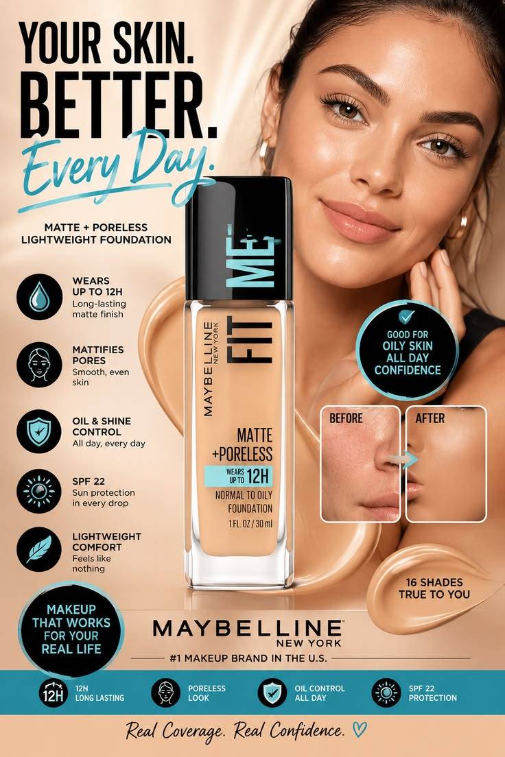 Maybelline Fit Me Matte + Poreless Foundation- Tofee 330 product image