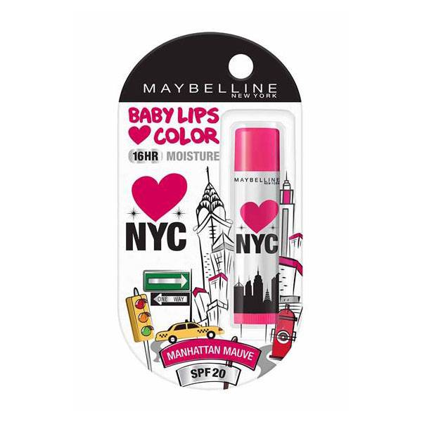 Maybelline Baby Lips Color 16 Hr Moisture SPF 20 Lip Balm Manhattan Mauve product image