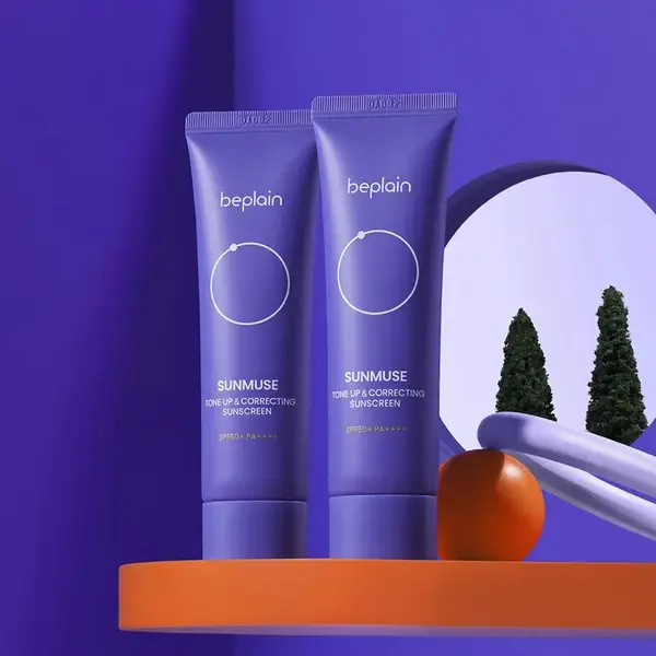 BEPLAIN Sunmuse Tone-Up & Correcting Sunscreen (SPF50+ PA++++) - 50ml Buy And Get One Lipliner product image
