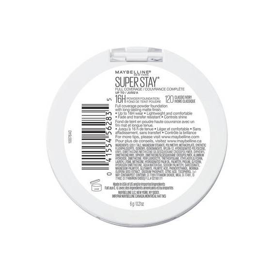 Maybelline Super Stay Full Coverage Powder Foundation Classic Ivory 120 product image