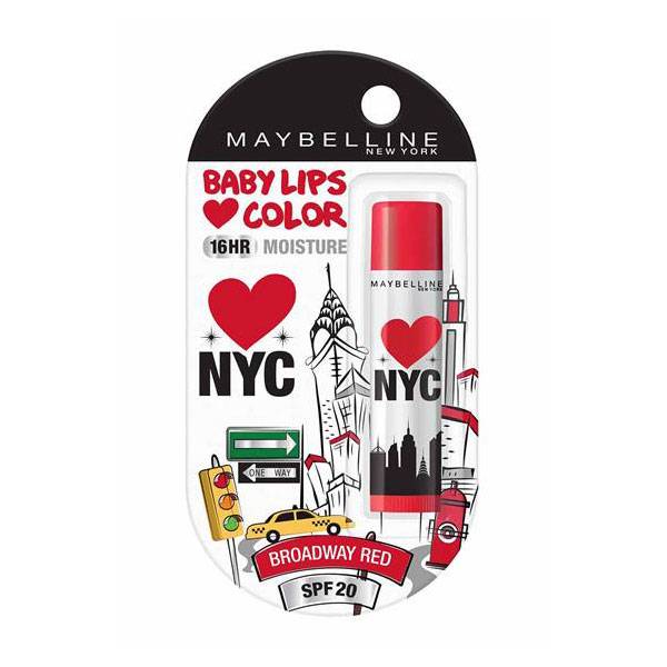 Maybelline Baby Lips Color 16 Hr Moisture SPF 20 Lip Balm Broadway Red